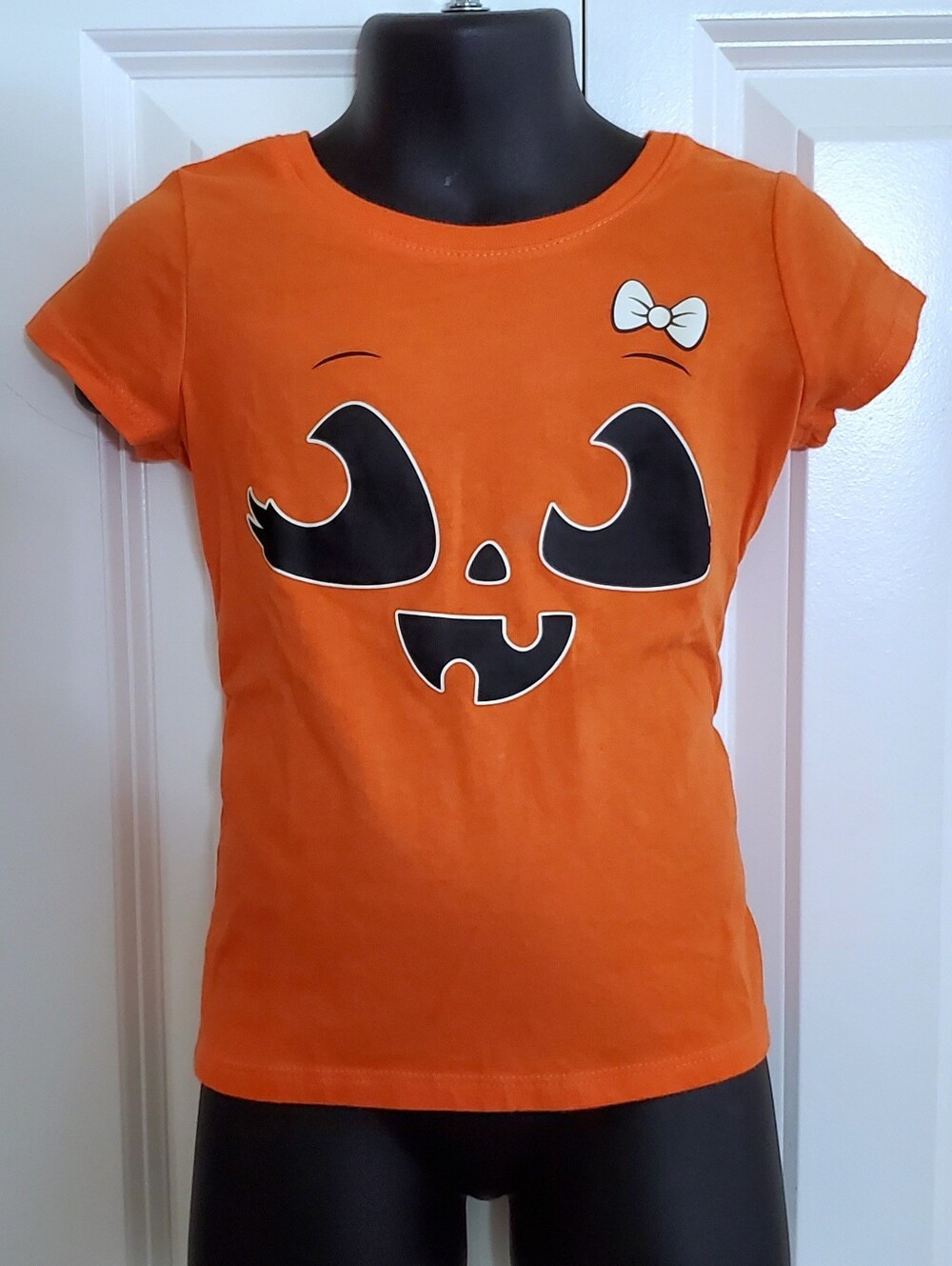 Children's Place Little Girl's Glow in the Dark Jack O'Lantern Tee